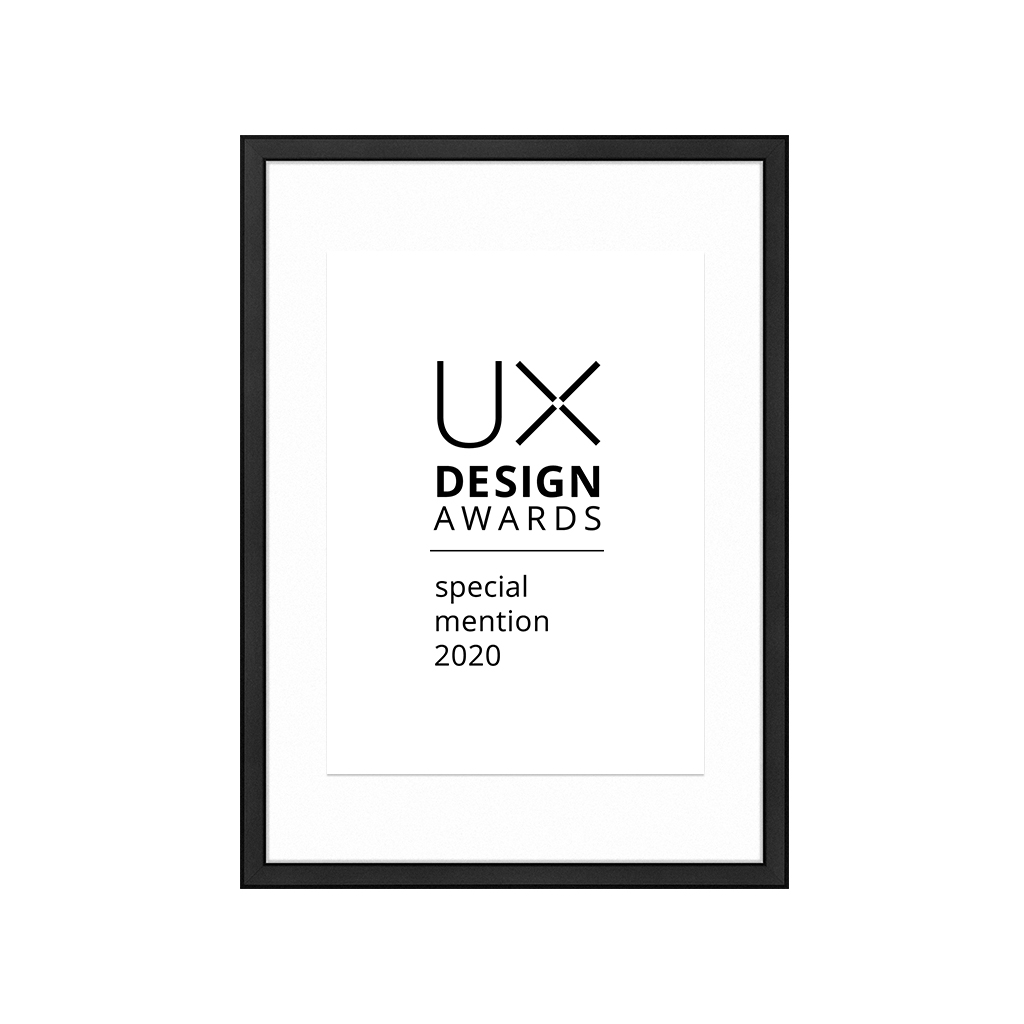 UX Design Awards 2020 Special Mention