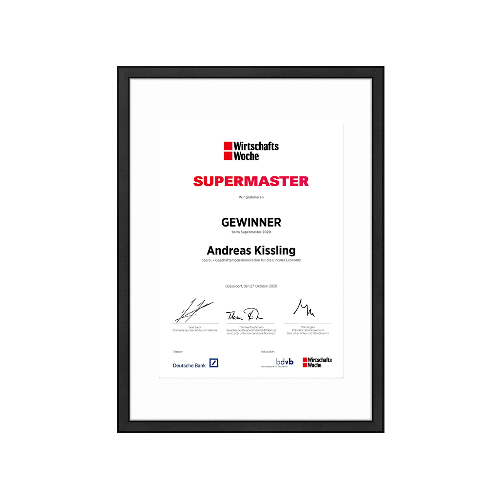 SUPERMASTER 2020 by WirtschaftsWoche & bdvb e.V.